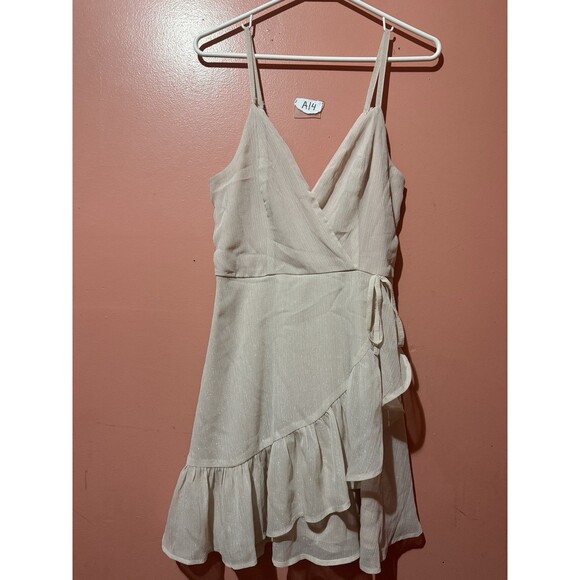 Speechless Womens Dress S Small Light Pink Sparkly V Neck Sleeveless Short - Picture 1 of 9